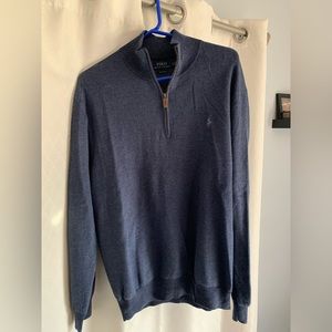 Navy Polo Ralph Lauren 1/4 Zip Sweater